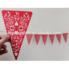 Papier lumineux papier triangle bunting drapeaux